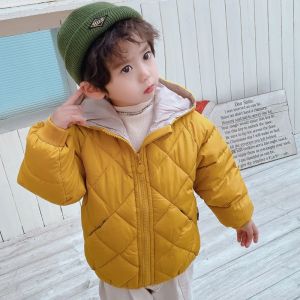 Spring New Children Down Jackets Autumn Boys Girls Fashion Thick Warm Outerwear Baby Hooded Clothes Kids Cotton Coats 3-8 Year2026