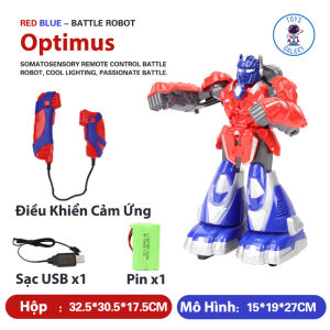 Đồ Chơi Robot Đấm Bốc Điều Khiển Từ Xa Transformers Optimus Vs Bumblebee Có Đèn Và Nhạc Điều Khiển Cảm Ứng Lực