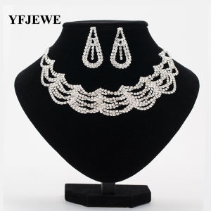 European and American rhinestone bridal jewelry necklace earrings wedding accessories wedding dress jewelry set accessories