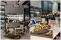 แผ่นหินวางอาหาร แผ่นหินเสิร์ฟอาหาร ถาดไม้วางสเต็ก  มี 3 ขนาด ให้เลือก Natural Slate Plate With Serving Board. 