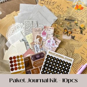 bloomingyourdays bujo kit lengkap paket journaling journal kit bullet journal book vintage aesthetic murah dekorasi deco stiker