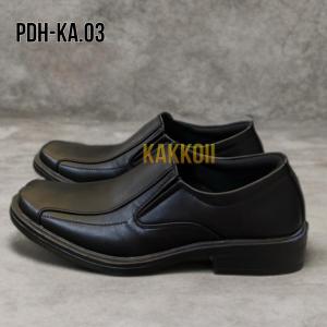Sepatu PDH Kulit Asli Pria TNI POLRI Polisi Security Satpam Kantor Doff