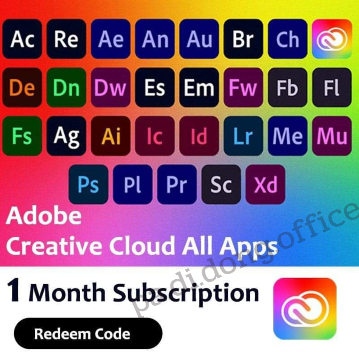 Key Adobe Creative Cloud All App แท้ 100% | Lazada.co.th