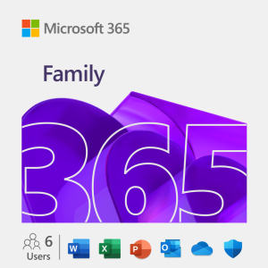 [Software] Microsoft 365 Family &ndash 1TB OneDrive Cloud Storage &ndash Windows/Mac for up to 6 users &ndash 1 year subscription
