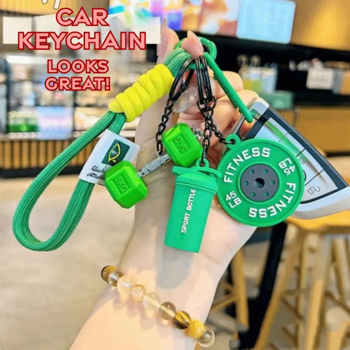 JOY TOY Móc khóa đĩa tạ Ly nước Tạ kettlebell Móc khóa tạ giả Đồ trang ...