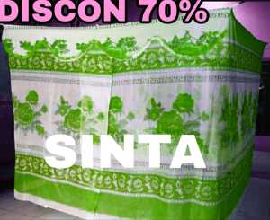 Kelambu tempat tidur dewasa  motif bunga ukuran 200X200 / kelambu anti nyamuk motif bunga 200x200