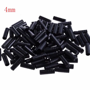 100Pcs Brake Cable Wire Tip Cap Black Housing Ferrule End Cap 4mm/5mm for Bike Derailleur Shifts and Brake Wire Cable