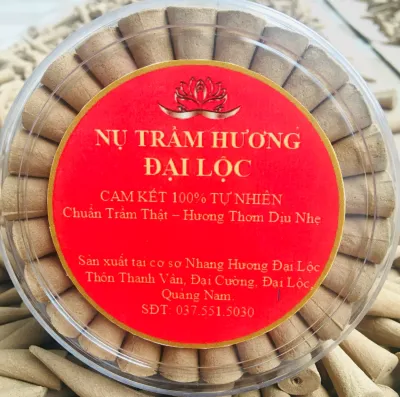 (Cao Cấp) Nụ trầm hương Đại Lộc Hộp lớn 72 Viên Nụ trầm hương dịu nhẹ Nụ trầm hương đốt thơm phòng trầm hương tự nhiên 100% không hóa chất không độc hại