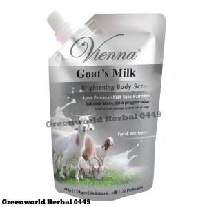 Vienna Body Scrub Lulur Pemutih Badan 250 ml Original BPOM Lulur Mandi Lulur Badan Body Care