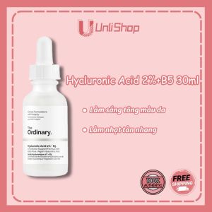 Serum The Ordinary Hyaluronic Acid 2% + B5 30ml - Công thức cấp ẩm chuyên sâu với HA và vitamin B5 giúp khóa ẩm phục hồi hàng rào da mang lại làn da căng mọng cân bằng dầu-nước và sáng khỏe suốt ngày dài
