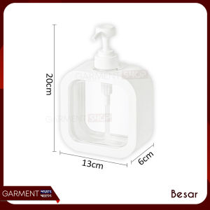 Botol Pump Sabun Cair Refil Kamar Mandi Dispenser Soap Wastafel Transparan Aesthetic