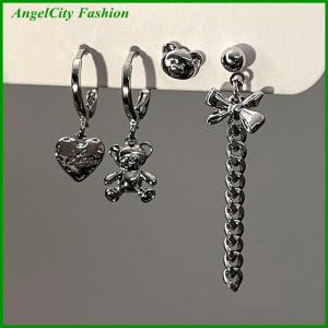 AngelCity Fashion Store Free 2022 New Trend of Cherry Earrings Gothic Accessories Cold Wind Love Jewelry Sets Rings for Women Luxury Women Jewelry Gift