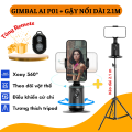 Gậy selfie chụp ảnh P01, Tripod điện thoại quay video 360 độ, Gimbal điện thoại quay tik tok, Vlog, Livestream, Tự động theo dõi khuôn mặt không dùng app. 