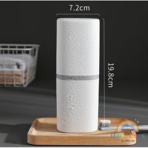 กล่องแปรงสีฟันพกพา ที่ใส่แปรงสีฟัน อุปกรณ์เก็บแปรงสีฟัน-ยาสีฟัน