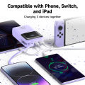 Romoss PFC20 20000mAh Powerbank 20W/22.5W QC3.0 Fast Charging with Built-in Cable 3 Output 2 Input LED Display Portable Power bank. 