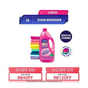 Vanish Liquid Laundry Detergent Booster - Pink 1L Stain Remover