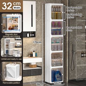 Jbos Foldable Gap Storage Cabinet For Kitchen Bathroom Corner Slim Drawer Cabinet Organizer