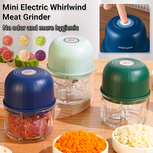 Electric Mini Whirlwind Wireless Grinder Garlic Masher Vegetable Chili Chopper Food Crusher Kitchen Gadgets