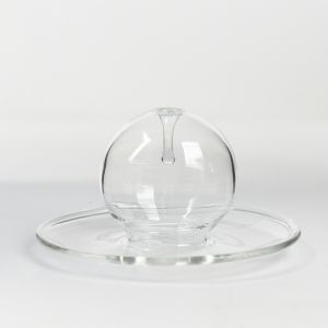 WARM Glass Ball Design Incense Holder Integrated Transparent Incense Burner Creative With Tray Incense Sticks Tray Yoga