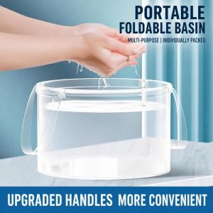 BETTERFORM Trong suốt Chậu rửa gấp gọn Có thể gấp lại có tay cầm Chậu rửa rau củ Chất lượng cao Nhẹ Chậu rửa bát Cắm trại ngoài trời