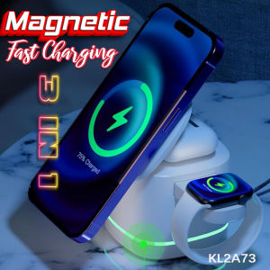 3 in 1 Magnetic Wireless Charger for Apple Devices Portable Wireless Charging Station