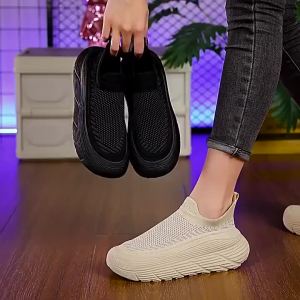 Giày thể thao lưới cho nữ với cảm giác đệm êm ái 2025 Giày thể thao mùa hè mới thoáng khí đa năng dễ mang [ Miễn Phí Vận Chuyển ]