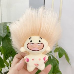 A5TG 10cm Búp bê nhồi bông chòm sao lông dài Vải nhung lông Trang trí túi treo  dây chuyền túi Thời trang Hoạt hình Búp bê hoàng đạo
