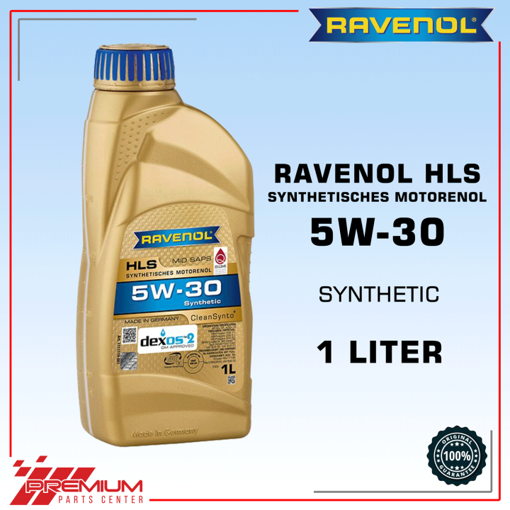 RAVENOL HLS 5W-30 Synthetic Dexos 2 Gas and Diesel Oil 1 Liter | Lazada PH