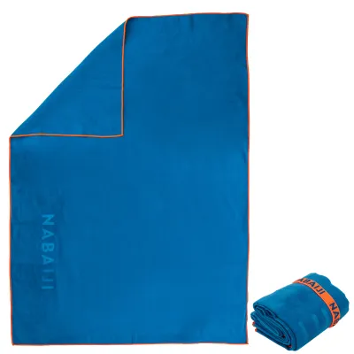 Decathlon Swimming Microfibre Towel Size XL 110 x 175 cm - Blue