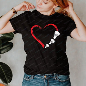 [Local Stock] VCC Badminton Heart Graphic Printed T Shirt Gift for Badminton Players Tshirt Summer Short Sleeve Casual Fashion Man Women Tee