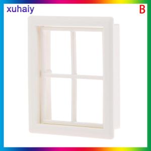 xuhaiy Nhà nhỏ biệt thự cửa nhựa và cửa sổ mô hình nhà và trang trí