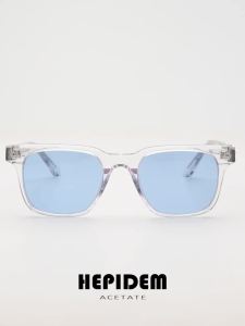 Kính râm phân cực FCHEPIDEM Acetate dành cho nam thương hiệu nổi tiếng thiết kế dày cỡ lớn hình vuông kính râm mạ chrome dành cho nữ CH 9395T