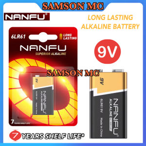 NANFU Original Superlor Batteries Alkaline 9Volt Battery 6LR61 Multimeter Smoke Alarm Wireless Microphone Remote Control