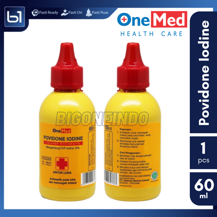 Ecodine Onemed Larutan Antiseptik Povidone Iodine Obat Merah Luka P3k