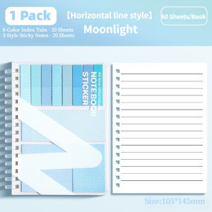 Loose Leaf Notebook With Index Tabs And Sticky Notes Combination Loose Leaf Sticky Note Book 60 Sheets