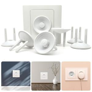 10pcs Childproof Outlet Cover European Standard Safety Dustproof Electrical Socket Protector for Home Baby Protections
