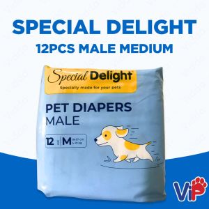 Male Diaper Special Delight Premium Quality Diapers 12 Pcs 1 Pack  for Pets