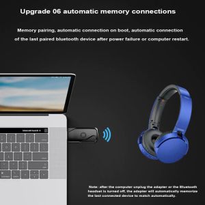 (Không Cần Cài Đặt) Usb Bluetooth Âm Thanh Không Dây Dongle Cho PC Máy Tính Khoảng Cách 10M