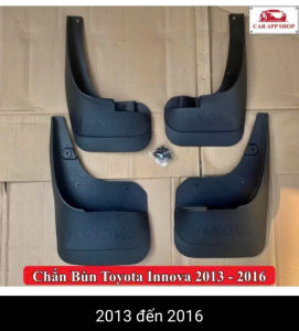 Chắn bùn Toyota innova_chắn bùn gắn xe Toyota INNOVA đời 2006-2023 chất liệu nhựa đen dẻo(bộ 4 miếng) tặng kèm ốc vít.