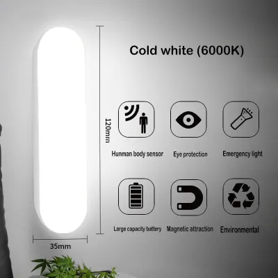 Xiaomi Motion Sensor Cabinet Light Wireless LED Night Lights USB Rechargeable Stair Lamp for Bedroom Kitchen Cabinet Wardrobe