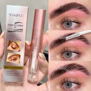 Quick-Dry Eyebrow Gel with Brush 3D Shaping Styling Brow Gel Long-Lasting Waterproof Brow Styling Setting Eyebrow Gel