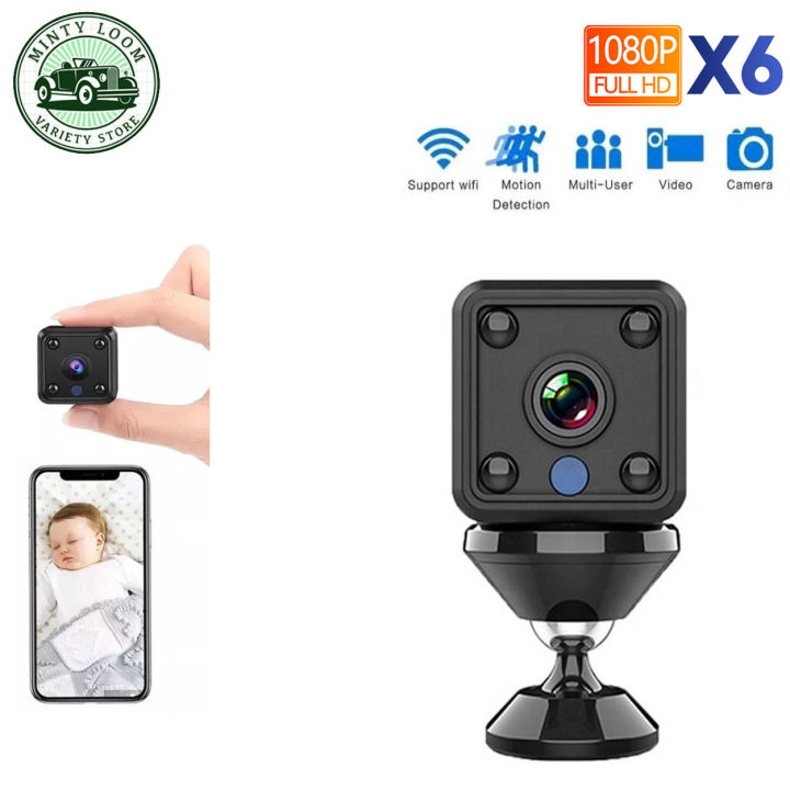 Night Version X6 Mini Camera 1080p HD Ip Camera Wireless Security Mini ...