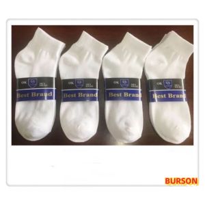 BURSON 12Pairs C.s Club Cotton Ankle School Socks Sports Socks For Men 38-44