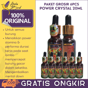 "6PCS POWER CRYSTAL 20ML" OMEGA PLUSVITAMIN BURUNG