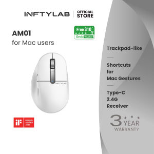 BenQ INFTYLAB M Mouse PS01 Ergonomic Optimized for Mac Devices Bluetooth 2.4GHz