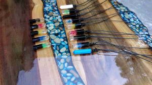 Kalung Pria Wanita Viral Resin Blue Red Black Green Yellow Keren 2021