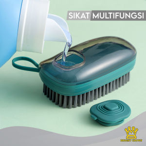 Bright Crown Sikat Pembersih Multifungsi / Multifunctional Cleaning Brush Dispenser Tempat Sabun