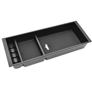 secr for Ford F150 2015-2020/Ford F250 F350 2017-2022 Supe Center Console Armrest Insert Organizer Tray Pallet Storage Container Z4K2H