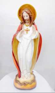 Patung Hati Kudus Yesus Tinggi 85 cm - PR 11 (Sudah Termasuk Bubble wrap 6 Meter)