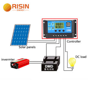 Solar Panel System Lithium Battery 10A 20A 30A 24V PWM Solar Charger Controllers